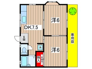 飯塚コーポの物件間取画像